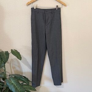 Cat & Jack Boys Dress Pants Charcoal Gray Adjustable Waist Size 12